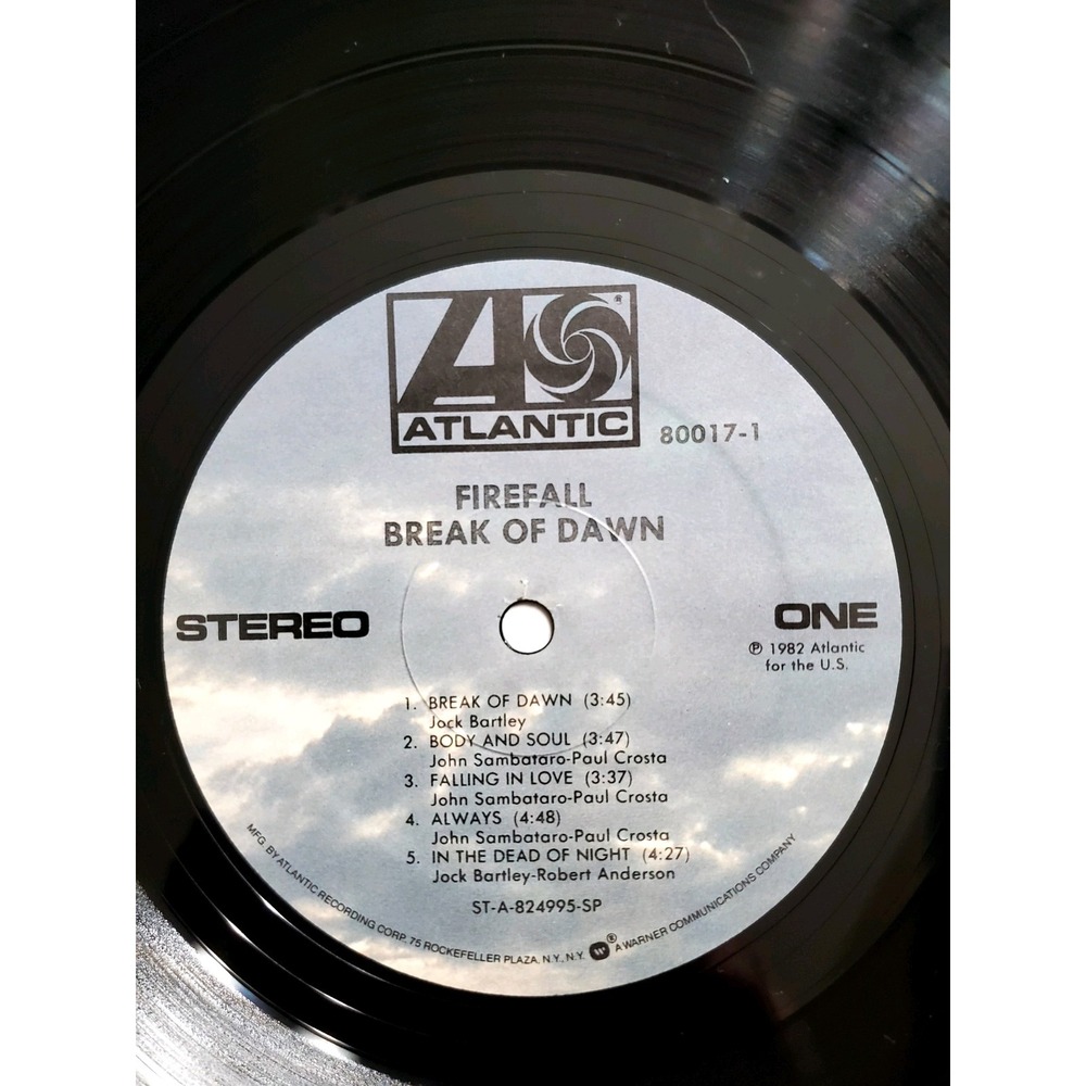 Firefall "Break Of Dawn"‎ Vinyl Record - Picture 3 of 7